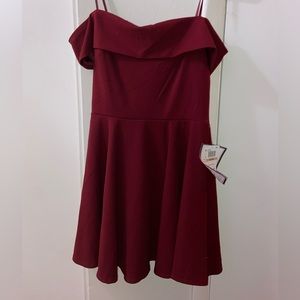 Size 15/16 Red/Maroon homecoming dress brand new with tag
